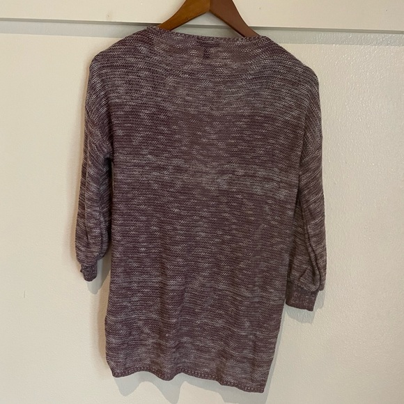 Express S Purple Knit Wrap Front Cross Sweater - Picture 6 of 8
